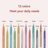 Metallic Glitter Gel Pens, 12 Colors 1.0mm Fine Tip,for Adult Coloring Book, Kids Drawing Art Supplies, Scrapbook, Sparkle