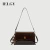 Retro Oil Wax Leather Underarm Bag Simple Commuter Fashion All-Match One-Shoulder Small Square Bag