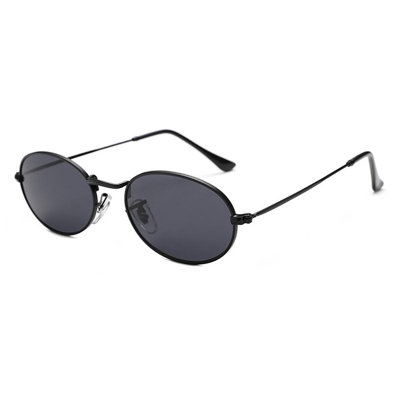 RMM new retro oval sunglasses ladies bright color street shoot cute sexy retro oval sunglasses gold black