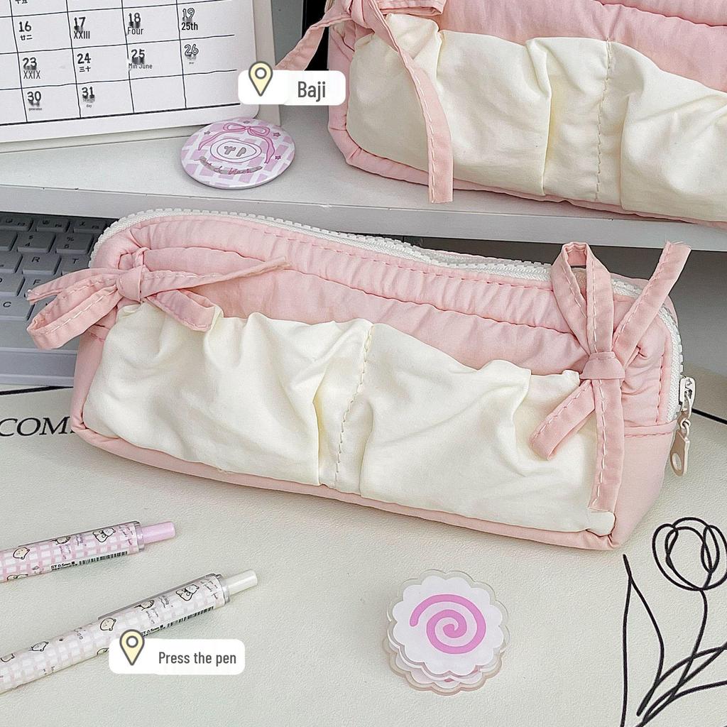 Cloud Toast Bow Large Capacity Pencil Case for Elementary & Junior High Students
