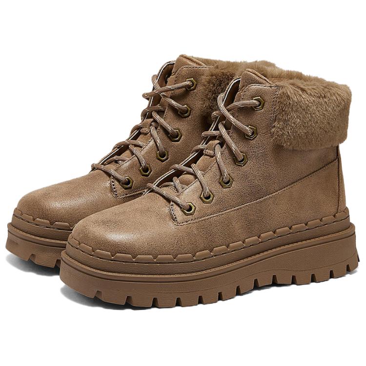 Skechers Modern Comfort Winter Fashion Comfortable Short Snow Boots Women boots Brown 169032-CSNT