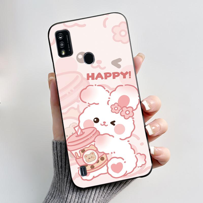 Phone Case For ZTE Blade A51/A7P Jelly Soft Black Cover New Stylish Pattern Dreamy Moon Sea ZTE Blade A51/A7P Casing