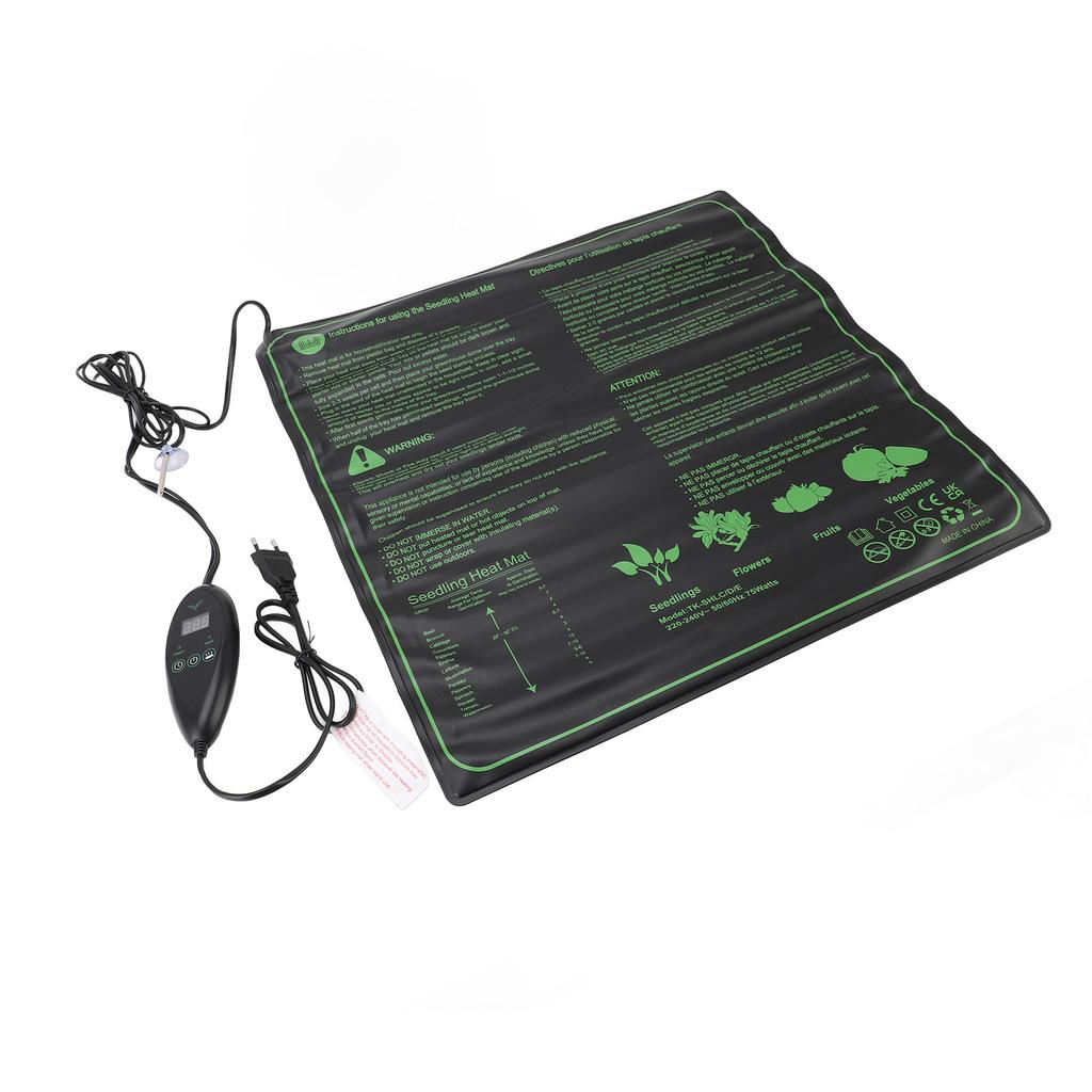 Seedling Heat Mat Water Proof Germination Station Heat Mat Plant Heating Pad for Indoor Home 20x20 I