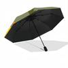 1pc Giraffe Pattern Automatic Folding Umbrella - Portable Collapsible Design, 8-Rib Iron Frame, Durable Fabric Yy251125204