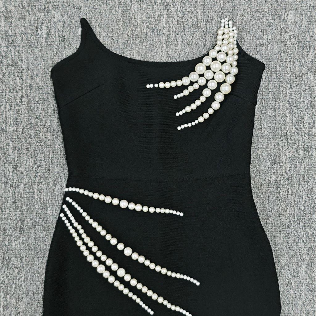 Elegant Beaded Strapless Evening Gown for Women