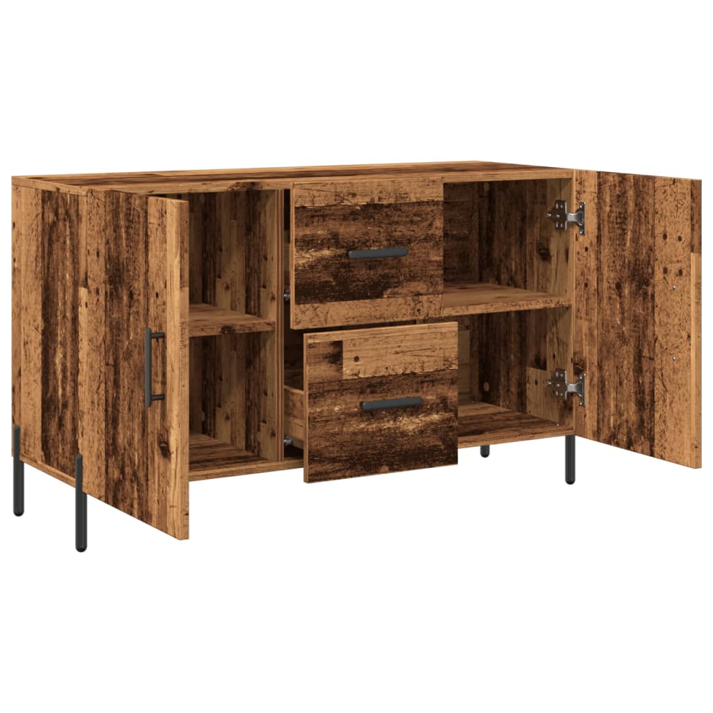 Vidaxl Chest of Drawers, Old Wood, 100X36X60 Cm, Wood-Based Material