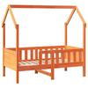 VidaXL Children's Bed Frames House Shape 70x140cm Solid Pine Wood, House-Shaped Bed Frame, Bed Frame for 850715