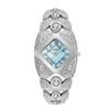 Light Luxury Xiaohongshu Niche Women'S Watch Retro Diamond-Encrusted Bracelet High-End Full Bracelet Diamond Ribbed Square Quartz Watch