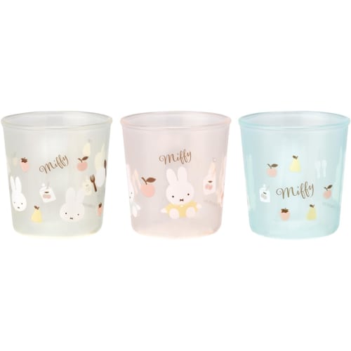 Skater Baby Cup 60ml Small Cup for 4 Months and Up Children 3P Antibacterial Miffy Gargle Toothbrushing Practice Cup BCUP1AG-A