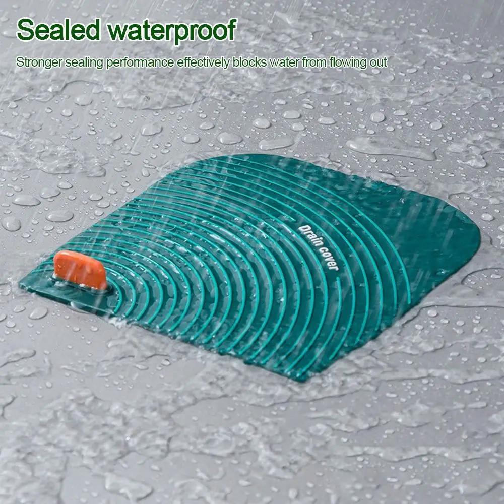 Soft Floor Drain Cover Anti-Odor Insect-proof Sewer Pipe Cover Drain Stopper Reusable Bathtub Shower Drain Plug Universal