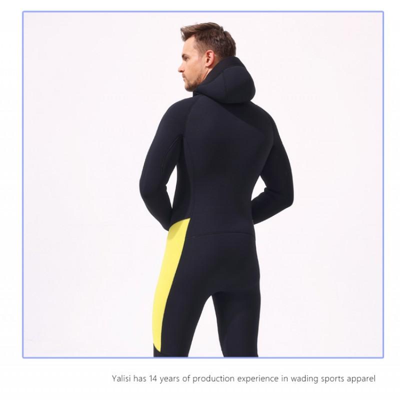 Diving Wetsuit Men 3/5/7mm Neoprene Hooded Surfing Snorkeling Warm Full Suit