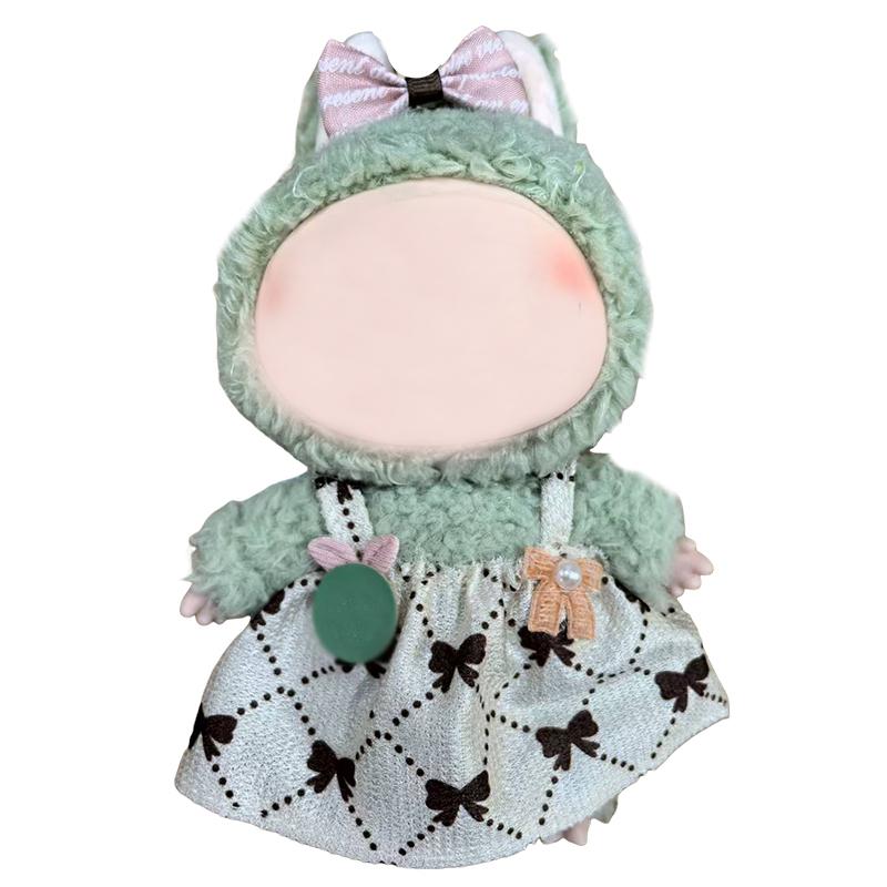 

17см Плюшевая одежда и аксессуары для куклы Лабубу 6,7 Кавайная кукла Мультяшная милая одежда Куклы Рождественский подарок
