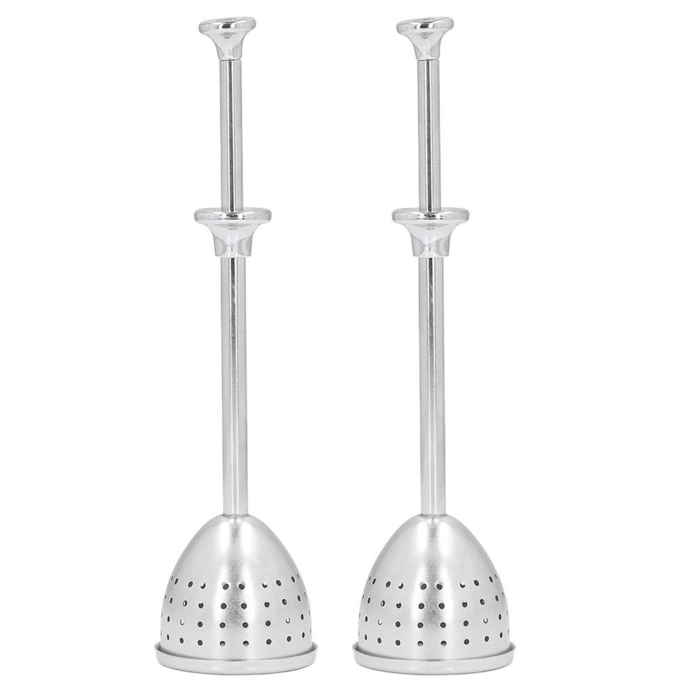 

2 Pcs Set Stainless Steel Tea Strainer Fine Holes Stainless Steel Infuser Loose Leaf Tea