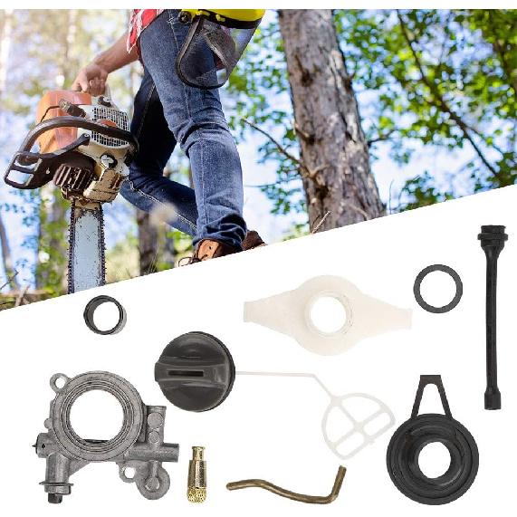 Oil Pump Worm Gear, Oil Pump Line Worm Gear Kit Replacement for Husqvarna 372XP 365 371 385 390 362 570 575 576