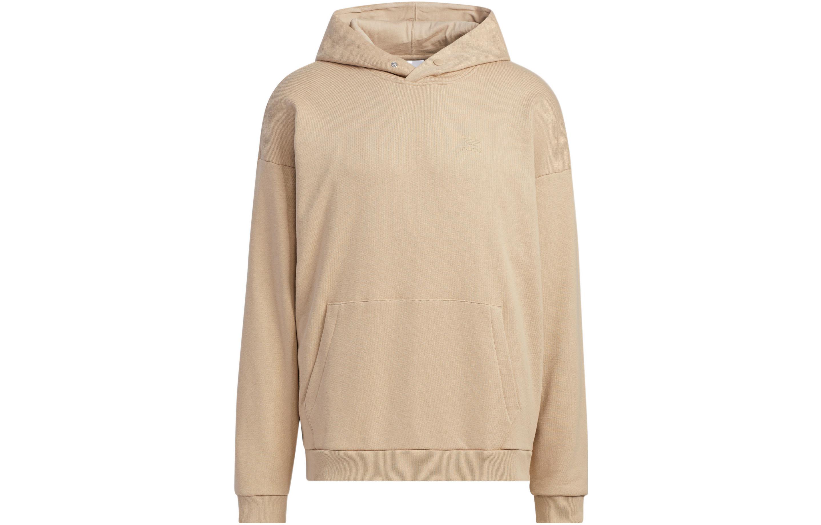 Adidas Originals Essential Sweatshirts Men s Light Umber Hooded Moderate Regular IC8145 S