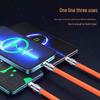 Bold 240W 3-in-1 Flash Charge Cable for Apple, Huawei, VIVO, OPPO - 6A Support