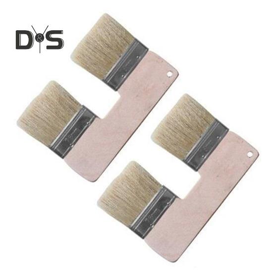 

1/2 шт. Двусторонняя художественная кисть с удобной деревянной ручкой, мягкая щетина, кисти для рисования, кисти для большой площади покрытия 2pcs