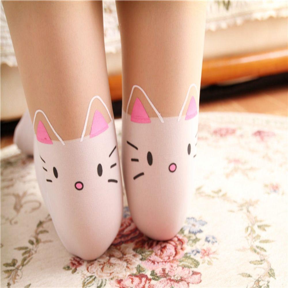 Anime Lolita Socks Cat Tight Leggings Stockings Cartoon Overknee Socks Girl