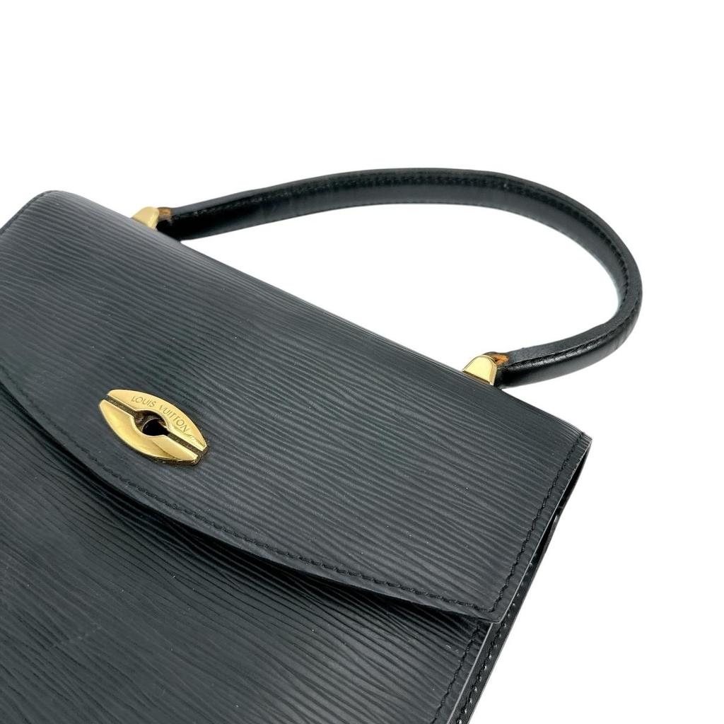 LOUIS VUITTON Epi Malselv Handbag Epi Leather black Women M52372 Used