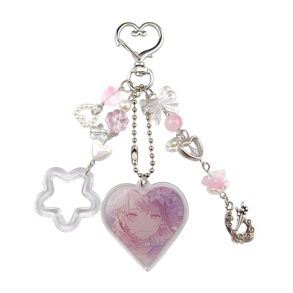 Anime Buitenaards Atage Mizi en Sua Bijpassende Sleutelhangers Cosplay Accessoires Cadeaus white