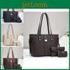Stylish Three Piece Handbag Set Large Capacity Fashionable Shoulder Bag For Moms