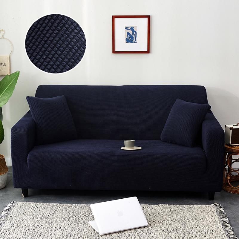 

Чехол для дивана, мягкий, с эластичной подошвой для детей, полиэстер, спандекс, жаккардовая ткань, мелкая клетка 1-seat 90-140cm