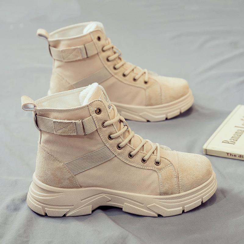 Autumn and Winter Plus Size Women's Shoes, New Fashionable and Versatile Snow Boots, Warm and Plush Short Boots