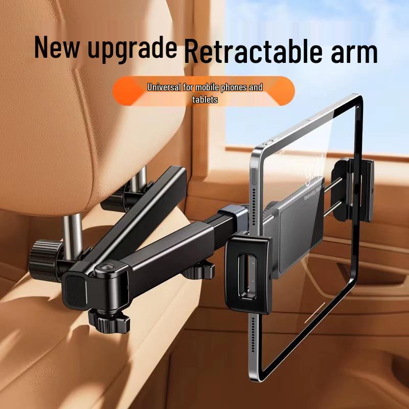 Retractable Car Headrest Tablet & Phone Holder