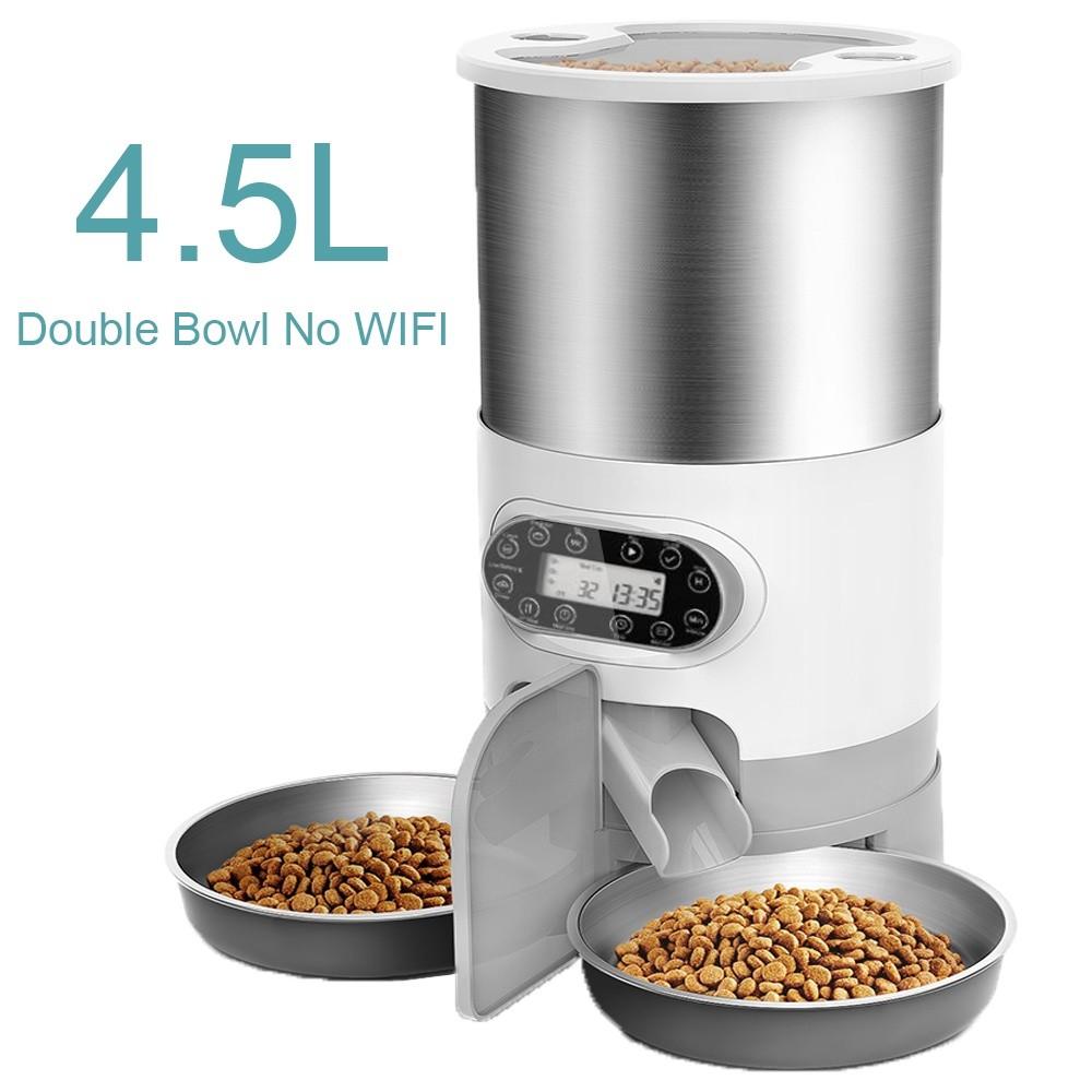 Cat Dog & Rabbit Food Dispenser Large Capacity Stainless Steel Feeder Bowl Smart Automatic Wifi Pet Feeder