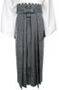 Washable Hakama for Horse Fine [Kyoetsu] Riding, Stripes, Men's (SS, Black)