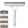 Multifunctional Double-Sided Glass Scraper & Window Cleaner with Spray and Mirror Scraper
