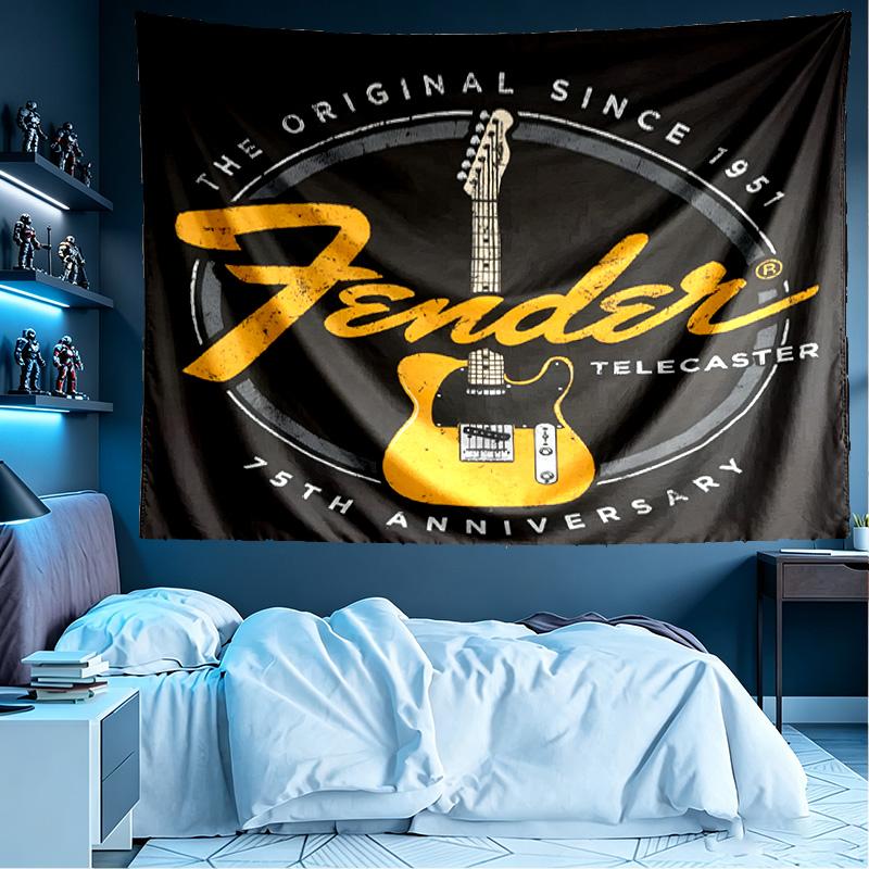 Fender Print Tapestry, Lightweight Wall Hanging, for Bedroom, Dorm, Living Room, Home Art Decor, Birthday Christmas Gift for Friends