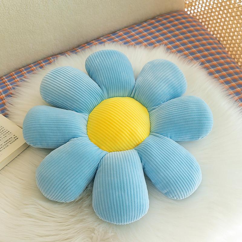 Multi Colored Daisies Flower Shapes Pillows Cushion For Home Office And Bedside Use