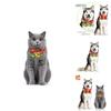 Elegant Pet Christmas Bowtie For Cats And Dogs In Colorful Polyester For Festive Fun