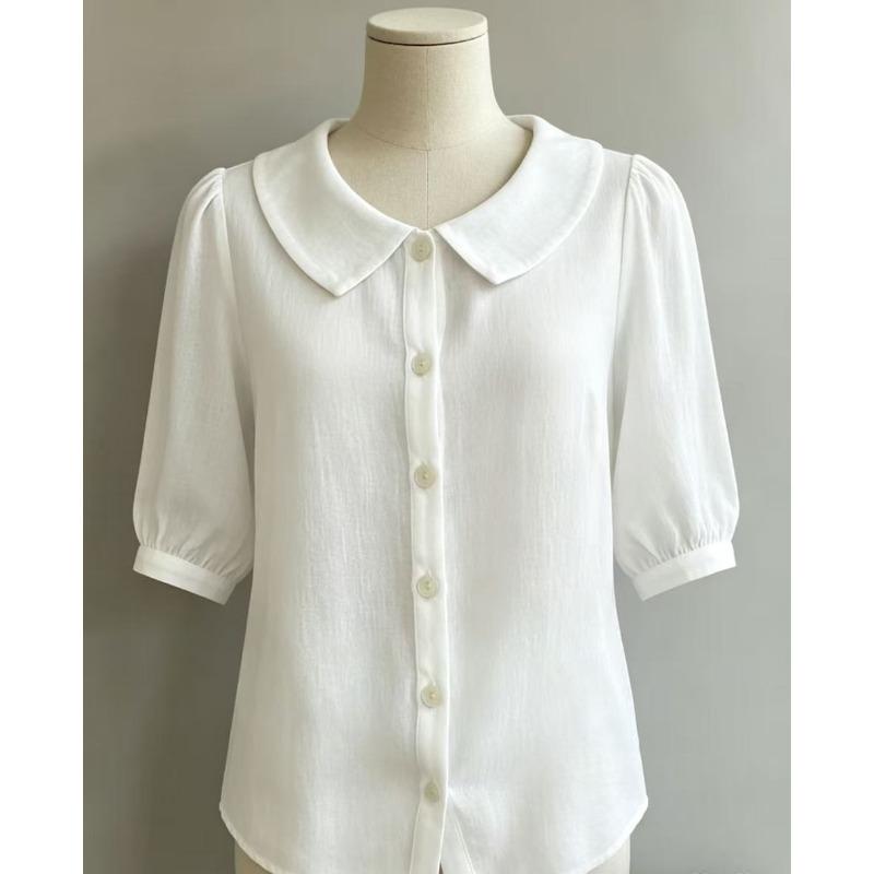 JPNTKY Women's Fashion Casual Short Sleeve POLO Neck Blouses & Shirts