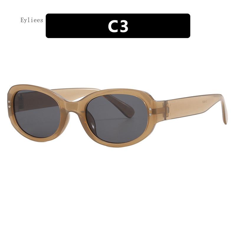 Retro Small Frame Polygon Cat Eyes Women Sunglasses Brand Designer Fashion Cheetah Decoration Ladies Sun Glasses UV400