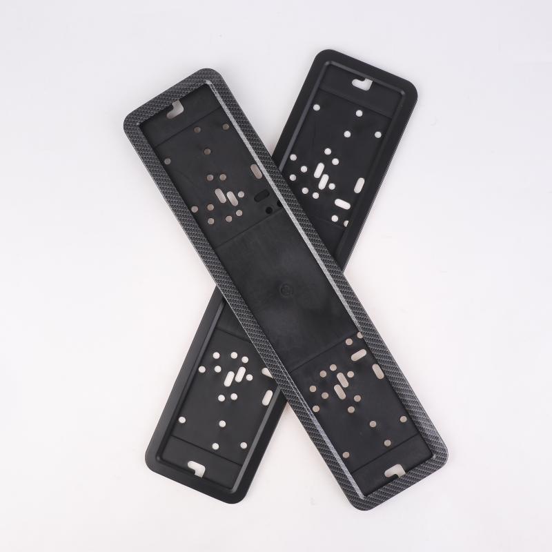 1Pcs Standard License Plate Stainless Steel Metal Frame Cover Ru Ua Eu Number Plate Holder Black License Plate Holder Mount