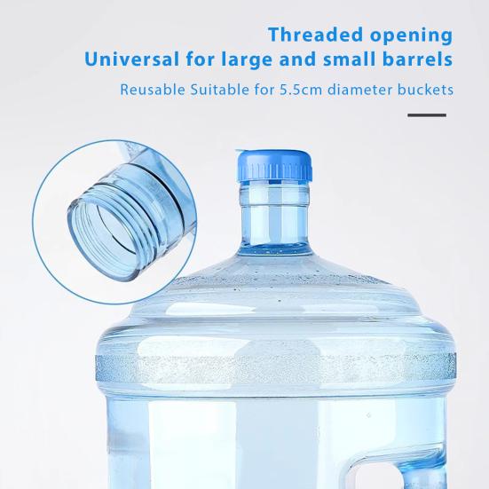 5Pcs Water Jug Cap Replacement Universal 3/5 Gallon Water Bottle Non Spill Cap Food Grade Reusable Water Dispenser Top Lid Cover