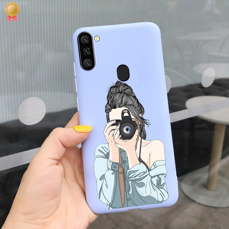 For Samsung Galaxy A11 Case Boy Girl Funny Cartoon Cat Women Silicone Back Case For Samsung Galaxy A 11 SM-A115F 6.4 Funda Cover