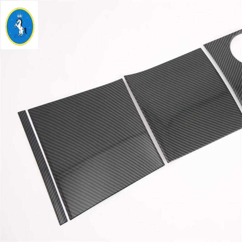 Front Seat Central Console Row Water Cup Holder Decor Panel Cover Sticker Trim Fit For Tesla Model 3 2018 -  Car Accessories