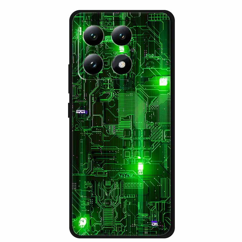 For Xiaomi 15T 5G Case Colorful Flowers Soft Silicone TPU Back Case For Xiaomi 15T Pro 5G Capa Boho Colorida Anti-Scratch Cover