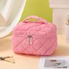 Solid color cosmetic bag three-piece portable high-value toilet bag large-capacity portable waterproof storage bag