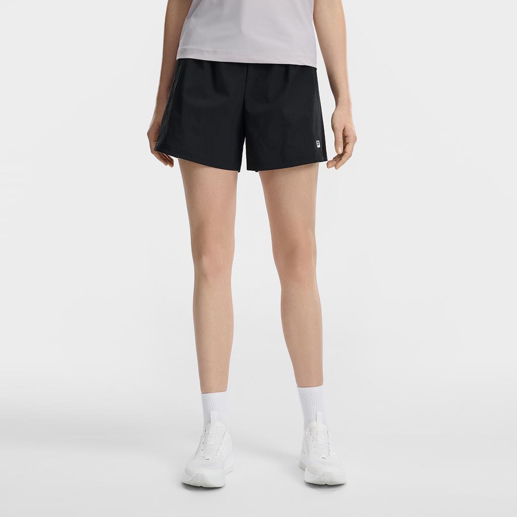 Fila Fitness Classic Basic Training Versatile Comfortable Loose Woven Sports Shorts Women shorts Black A51W621803FBK