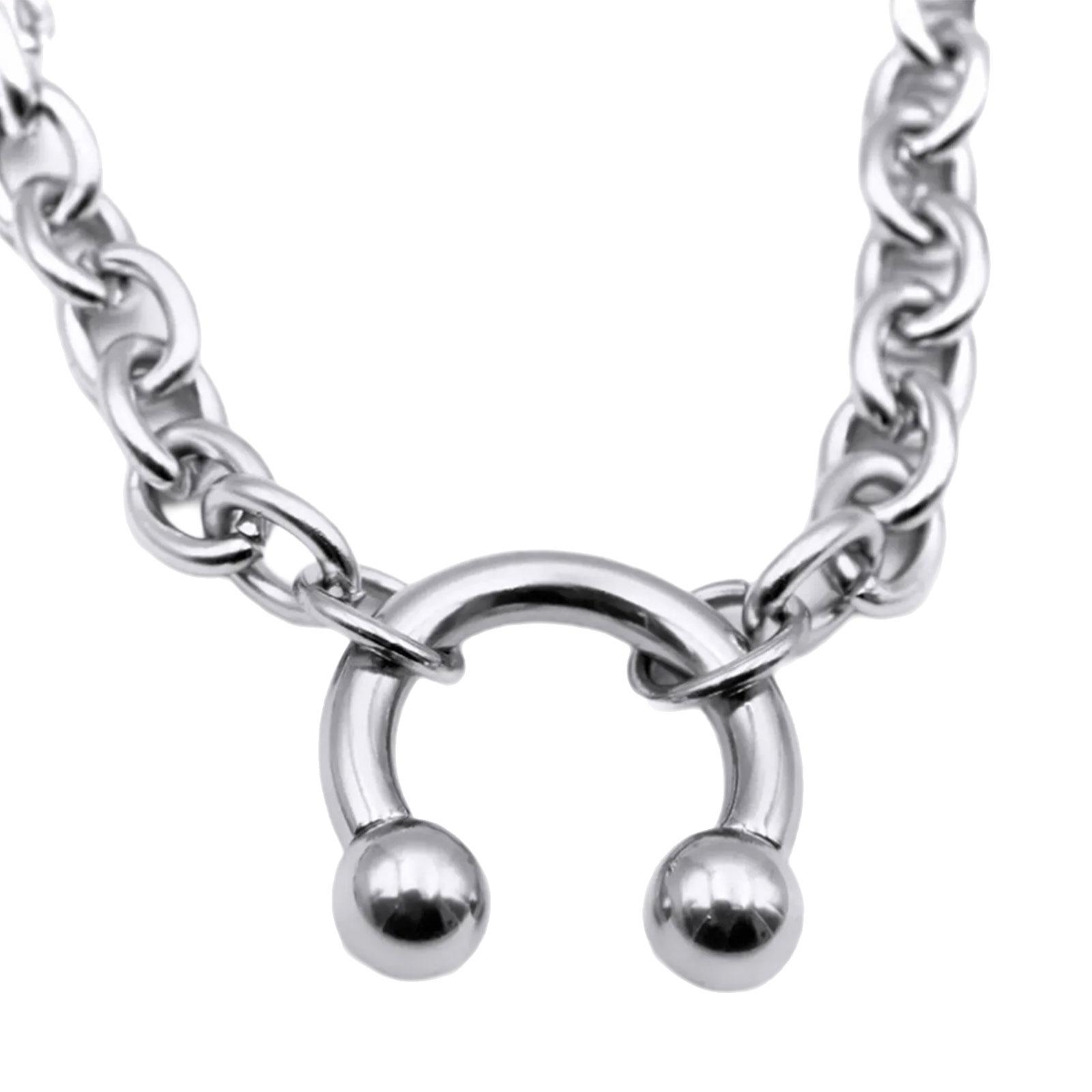 

Stainless Steel Clavicle Chain Necklace Geometric Design Pendant Neckchain Neck Jewelry For Parties Daily Outfits
