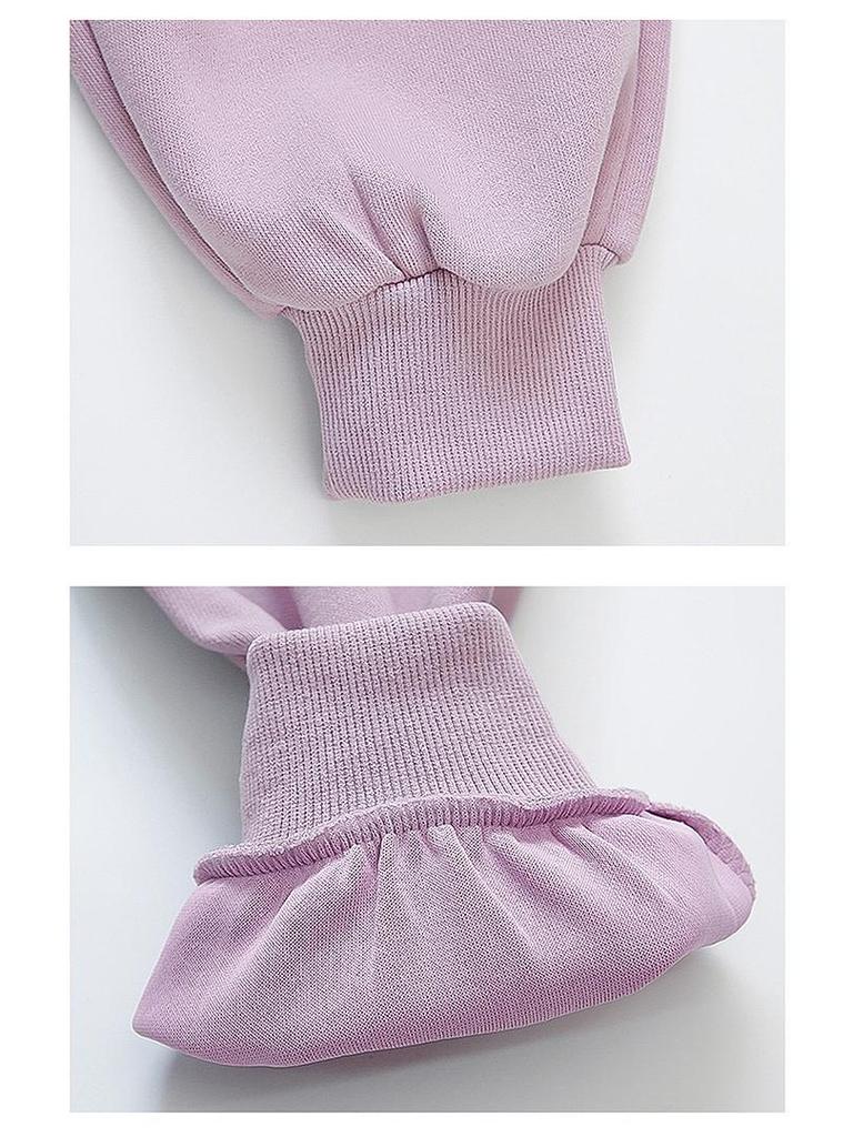 Girls' Autumn Rabbit Embroidery Sweatpants - Fashionable Casual Long Pants for Baby and Medium-sized Kids