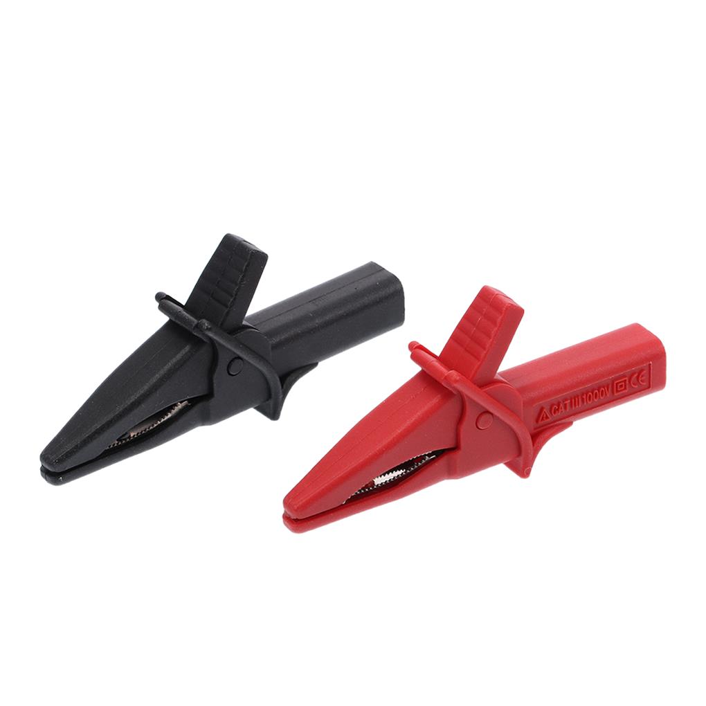 HT18A Alligator Clip Universal Testing Lead Component Automotive Battery Test Clamp Set Electricity Detect Tool Accessories