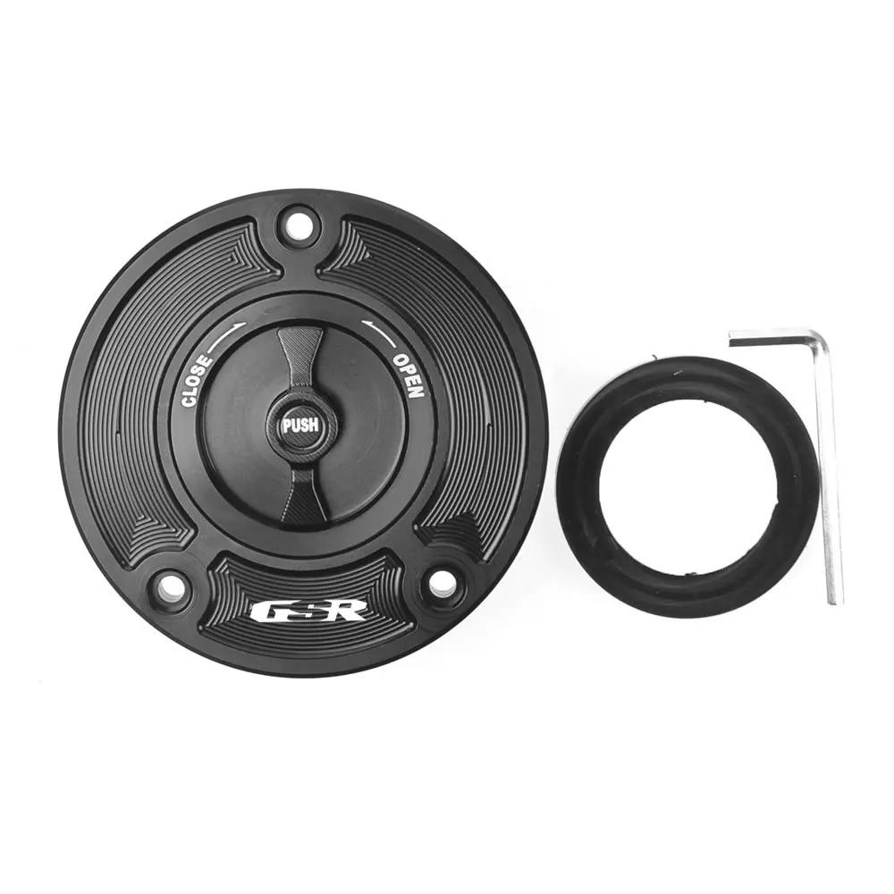 Gas Fuel Tank Cap For Suzuki GSR600 2006- GSR750 2010- GSR600 2007 2008 2009 2010 2011 2012 2013 2014 2015 Black Black Logo