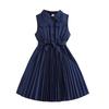 2026 Spring/Summer Kids' Academy Style Sleeveless Pleated Dress