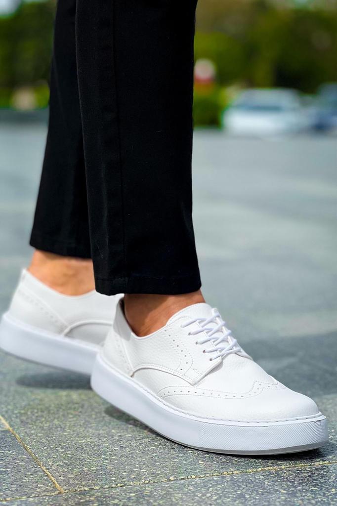 Chekich H New Collection CH149 Changer Over Herrenschuh Weiß Schwarz Braun Tan