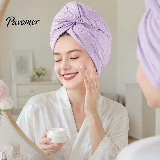 Quick Dry Hair Wrap Microfiber Towel for Women, Fast Drying Waffle Turban Absorbent Women Wraps, Large Thick Anti Frizz Shower Wet Lightweight